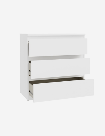 COMODA 3 CAJONES BLANCA 