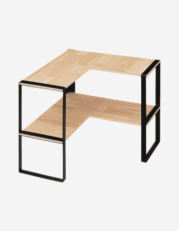 ESTANTERÍA ESQUINA 2 ALTURAS BLACKWOOD