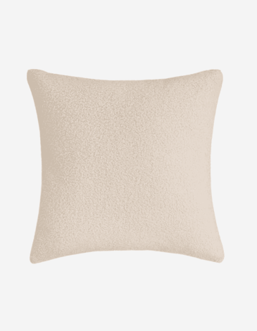 COJÍN SHERPA BOUCLÉ POLIESTER BEIGE 45X45