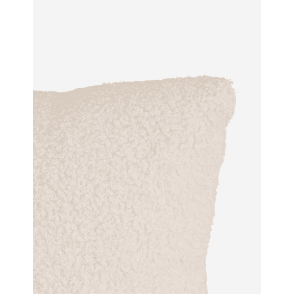 COJÍN SHERPA BOUCLÉ POLIESTER BEIGE 45X45