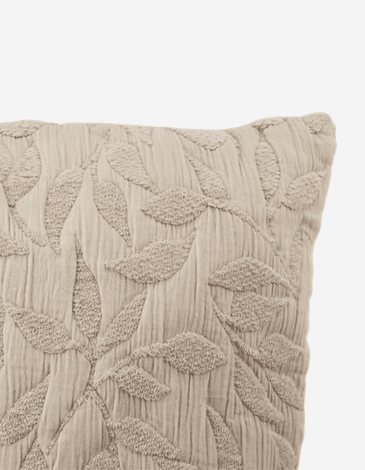 COJIN JACQUARD LETHO 50X50 BEIGE LINO