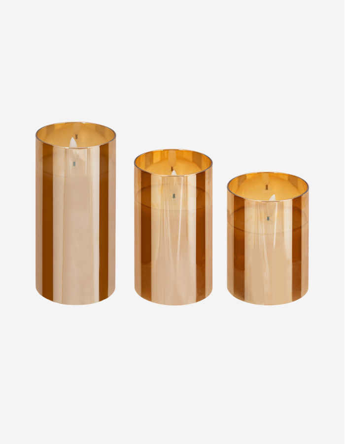 SET DE 4 VELAS ESPIRAL HUGO 25CM VERDE