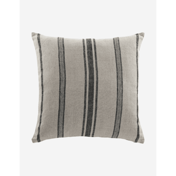 COJÍN LINO 50X50 525GR RAYAS BEIGE