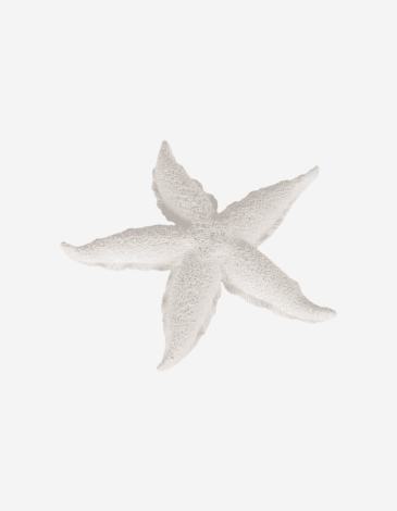 FIGURA ESTRELLA BLANCO RESINA 30X30X4