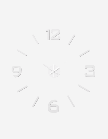 RELOJ WALL STICKER EVA-PP BLANCO
