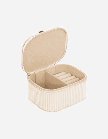 JOYERO ENYA TERCIOPELO BEIGE 