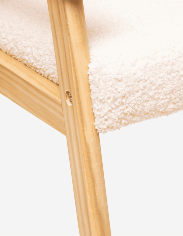 SILLÓN INFANTIL BASILE RIZO BLANCO