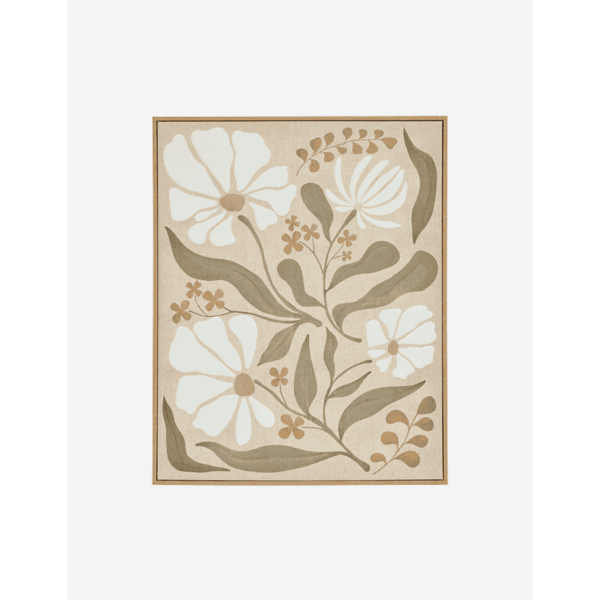 LIENZO ENMARCADO FLORES ESME 40X50