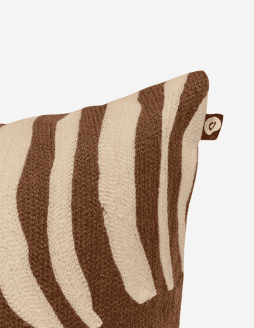 COJÍN BORDADO HARY 50X30 MARRÓN