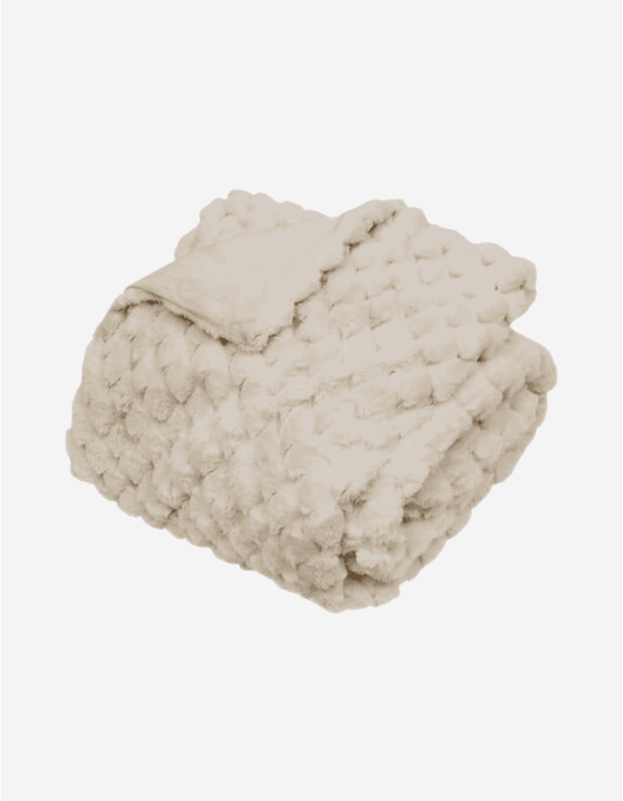 SUDADERA MANTA RIZO MARFIL