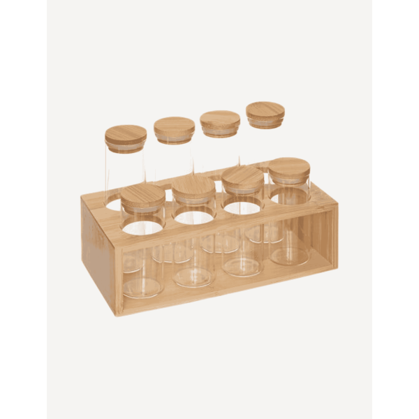 ORGANIZADOR ESPECIAS CON 8 TARROS