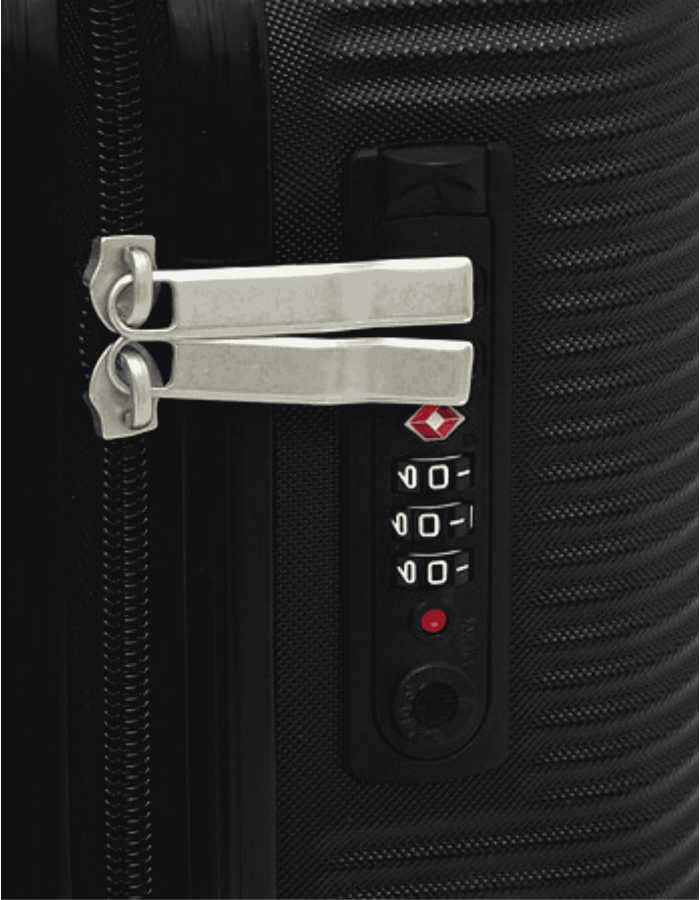 MALETA DE CABINA RÍGIDA NEGRA