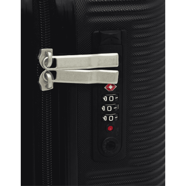 MALETA DE CABINA RÍGIDA NEGRA