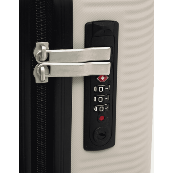 MALETA DE CABINA RÍGIDA BEIGE