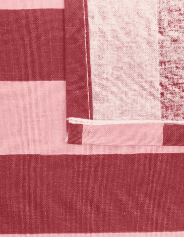 MANTEL CHERI 150X250 RAYAS ROJO