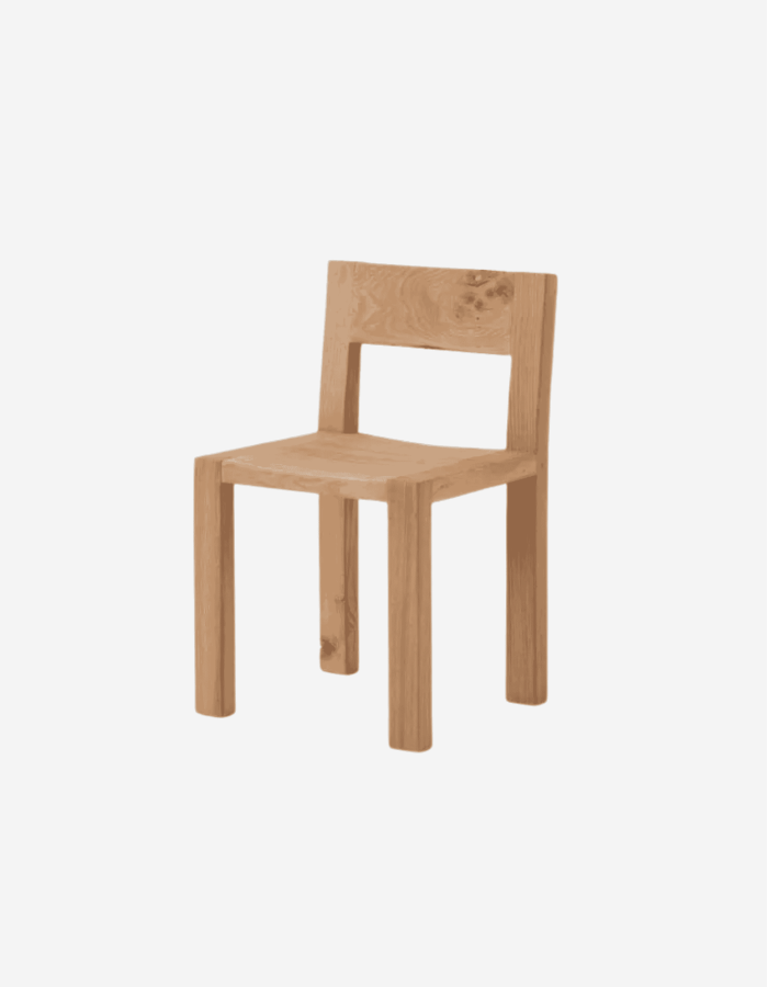 SILLA EIVA ROBLE MACIZO