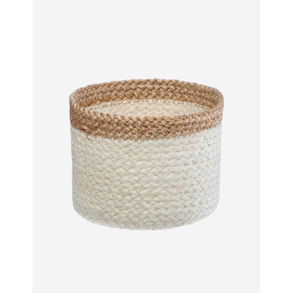 MACETERO YUTE BLANCO NATURAL T2