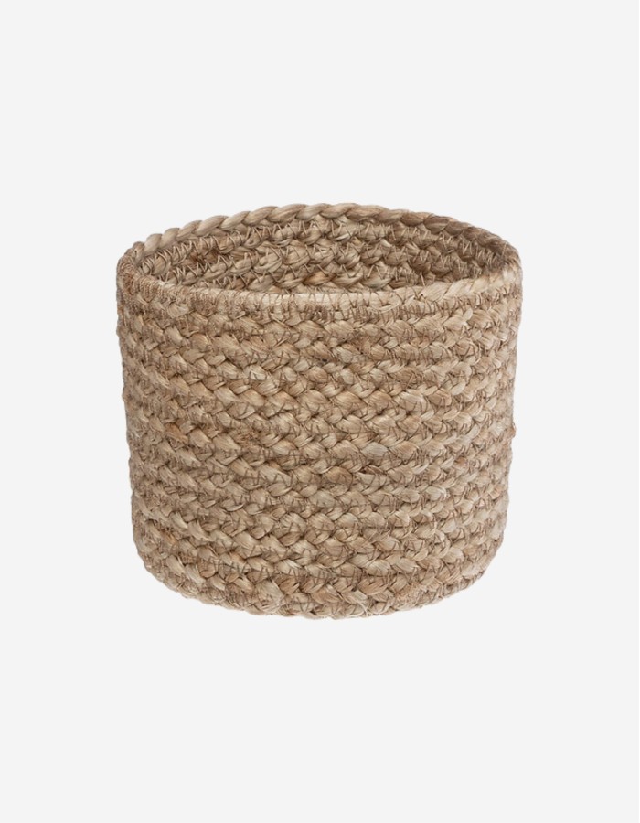MACETERO YUTE BLANCO NATURAL T3