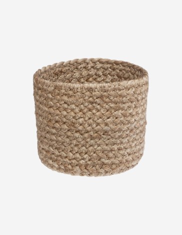 MACETERO YUTE BLANCO NATURAL T3