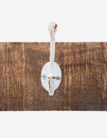 PERCHERO PARED MADERA 5 GANCHOS 