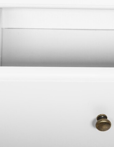 CONSOLA 2 CAJONES BLANCO NATURAL