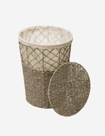 CESTO PARA COLADA REDONDO DE CAÑA 41L