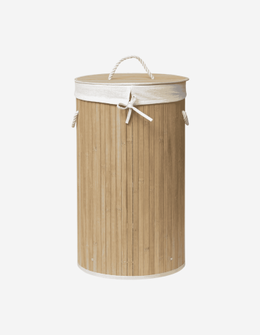 CESTA PARA ROPA PLEGABLE BAMBÚ LINO