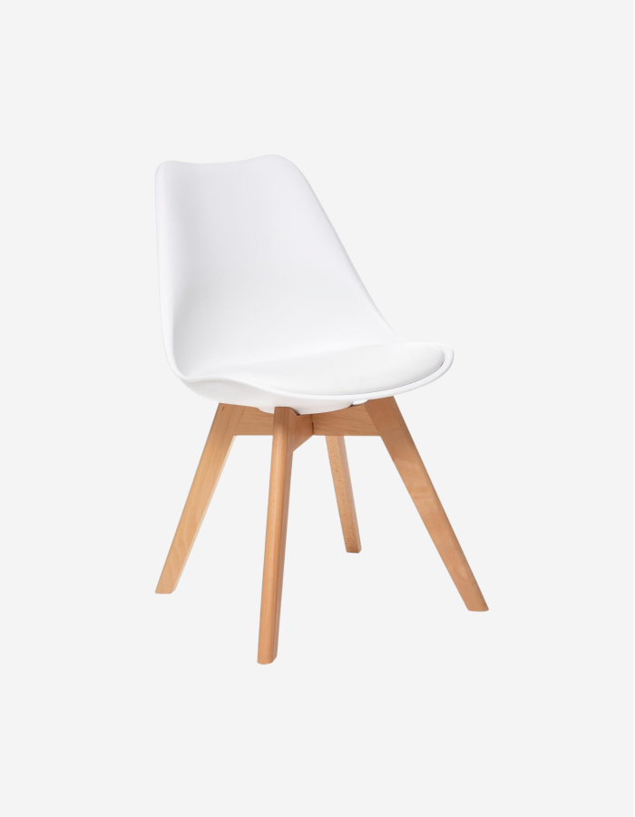 SILLA DE COMEDOR BLANCA BAYA