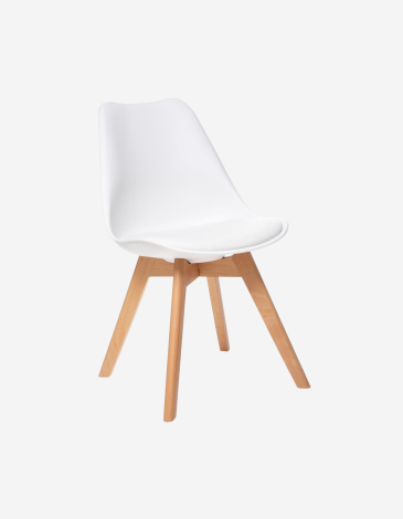 SILLA DE COMEDOR BLANCA BAYA