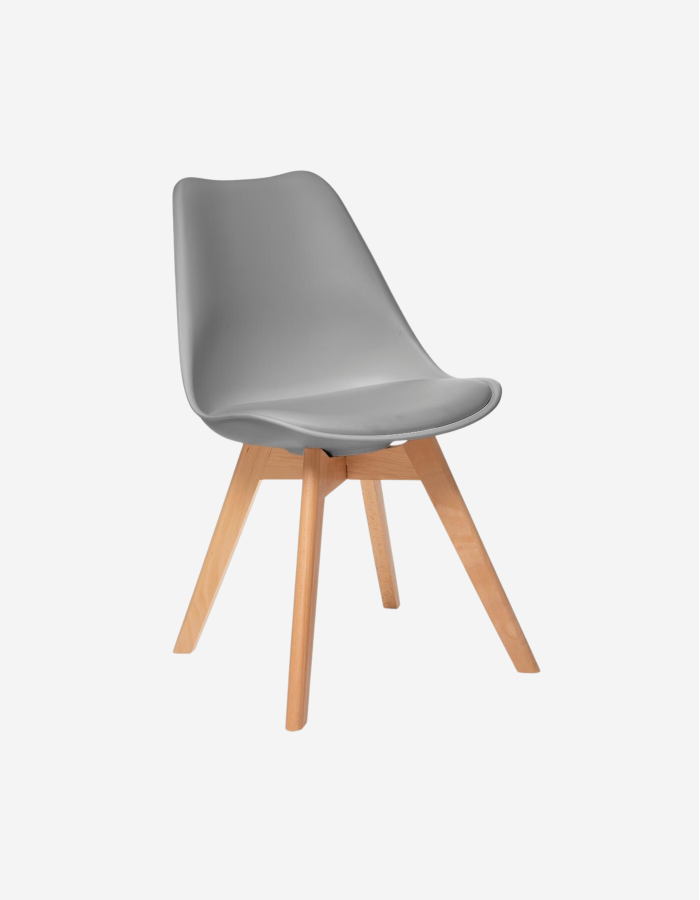 SILLA DE COMEDOR GRIS BAYA