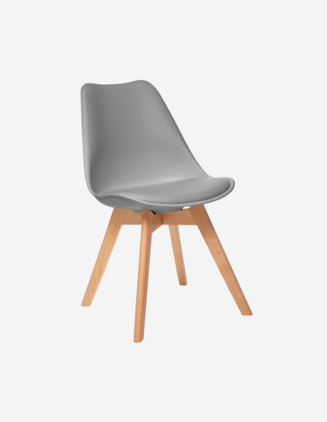 SILLA DE COMEDOR GRIS BAYA