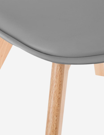 SILLA DE COMEDOR GRIS BAYA