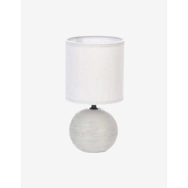 LÁMPARA BOLA DE CERÁMICA GRIS