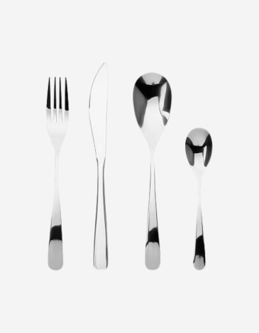 CUBIERTOS DE ACERO INOXIDABLE 24 PIEZAS 