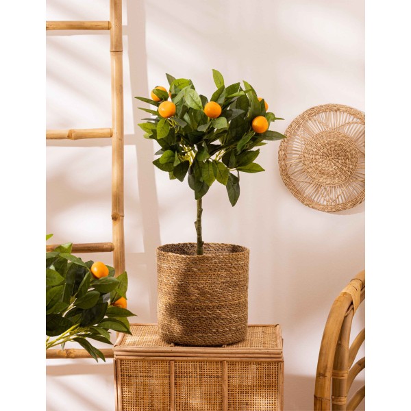 CESTO DE CAÑA NATURAL L