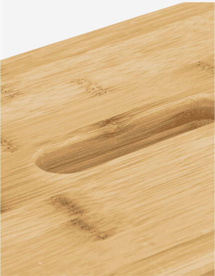 ESCALERA DE BAMBÚ 3 PELDAÑOS