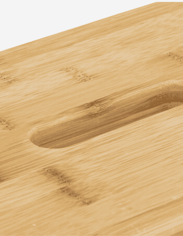 ESCALERA DE BAMBÚ 3 PELDAÑOS