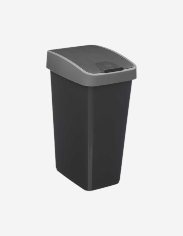 CUBO DE BASURA DE PLÁSTICO 25L 2 APERTURAS