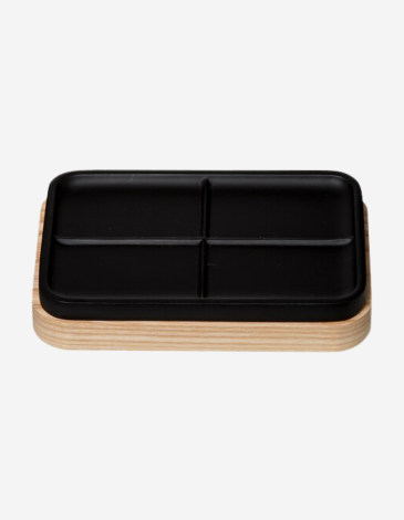 JABONERA "TRIBECART" NEGRA