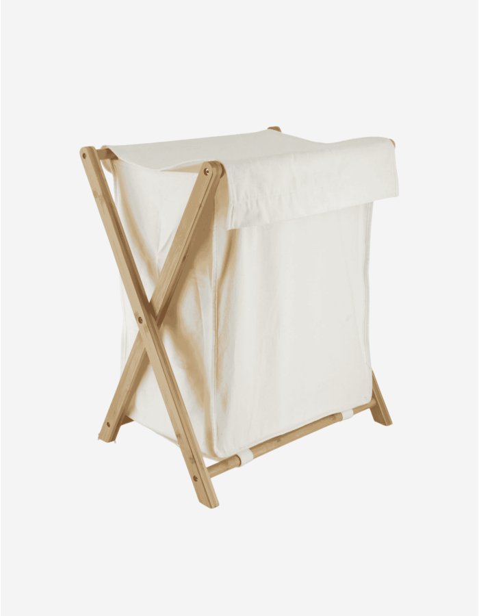 CESTA PARA ROPA PLEGABLE BAMBÚ