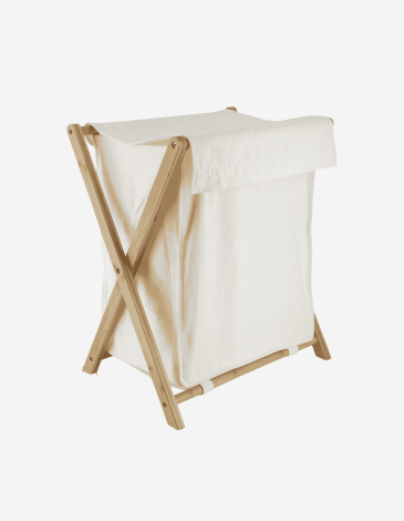 CESTA PARA ROPA PLEGABLE BAMBÚ