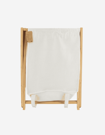 CESTA PARA ROPA PLEGABLE BAMBÚ