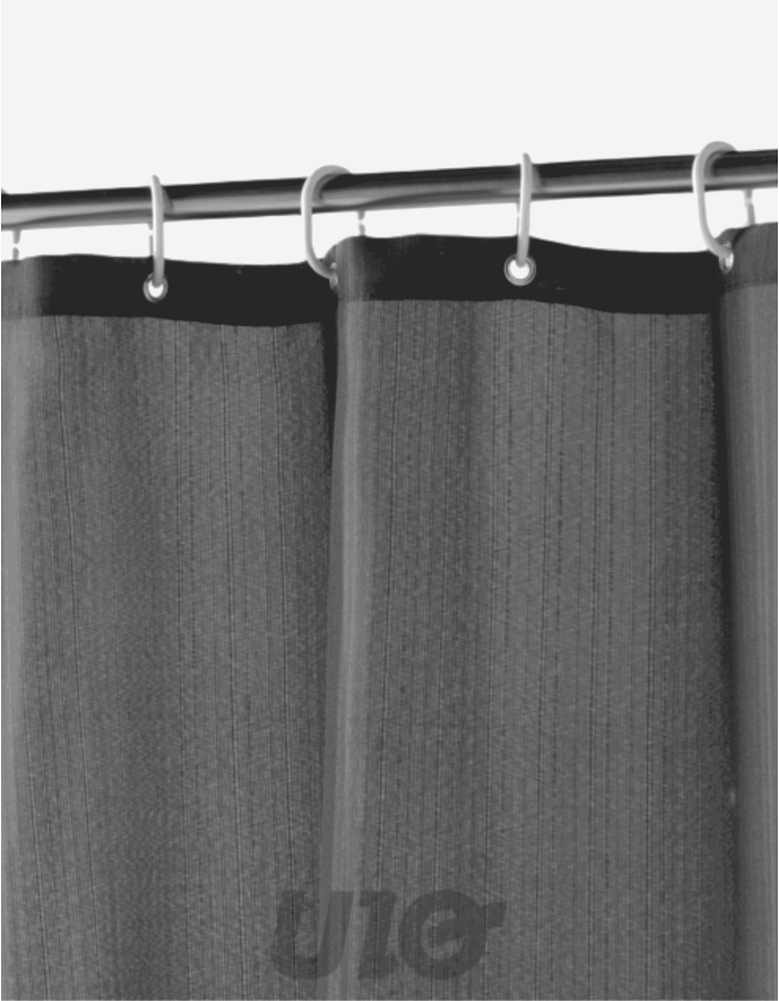 CORTINA DE DUCHA 180X200 YALINE GRIS CARBON