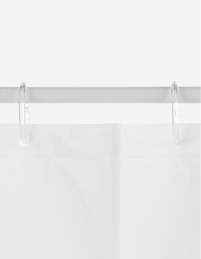 CORTINA DE DUCHA EN "EVA" BLANCO 180 X 