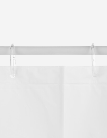 CORTINA DE DUCHA EN "EVA" BLANCO 180 X 