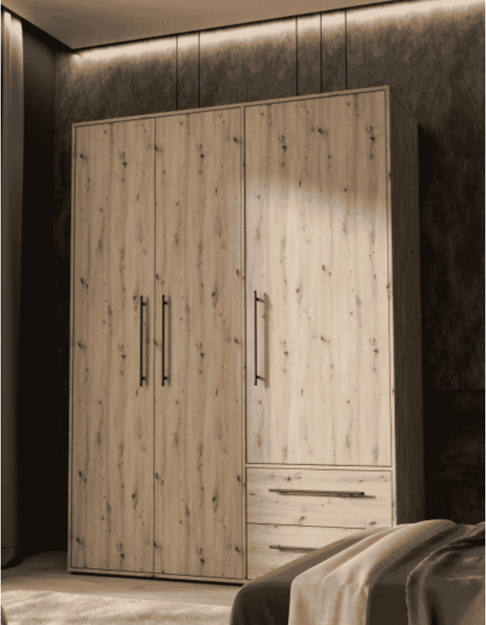 ARMARIO MOKKARIS 145X200 3 PUERTAS ARISTAN