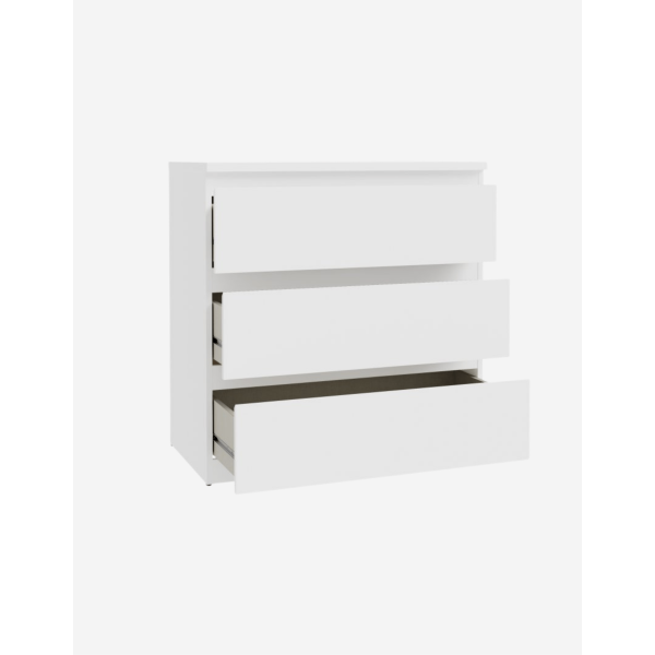 COMODA 3 CAJONES BLANCA 