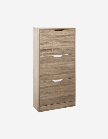 MUEBLE ZAPATERO NATURAL CON 3 CAJONES