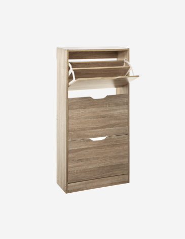 MUEBLE ZAPATERO NATURAL CON 3 CAJONES