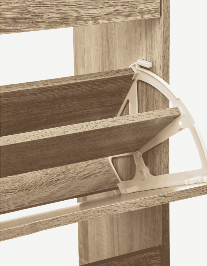 MUEBLE ZAPATERO NATURAL CON 3 CAJONES